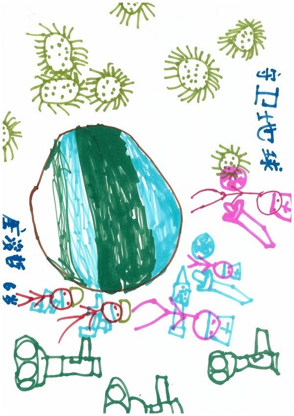 创新业务部 郑秋月  子女：唐浚哲  男  6岁《我心中的抗疫英雄》.jpg